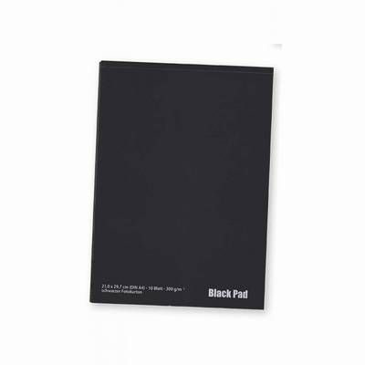 Block Tonpapier schwarz DIN A4, 120g 20 Bogen
