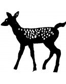 Holzstempel Bambi 3,5*3,8cm