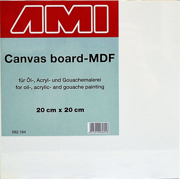 MDF-Mal- und Collagenplatte 20 x 20 cm, Canvas Board