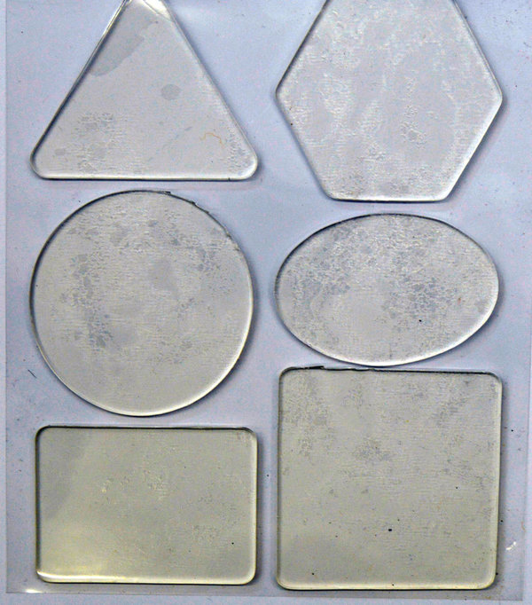 Gel-Druckplatten, Stempel-Set, 6 Formen