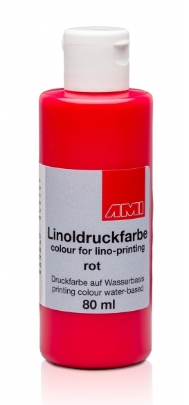 Linoldruckfarbe rot 80ml