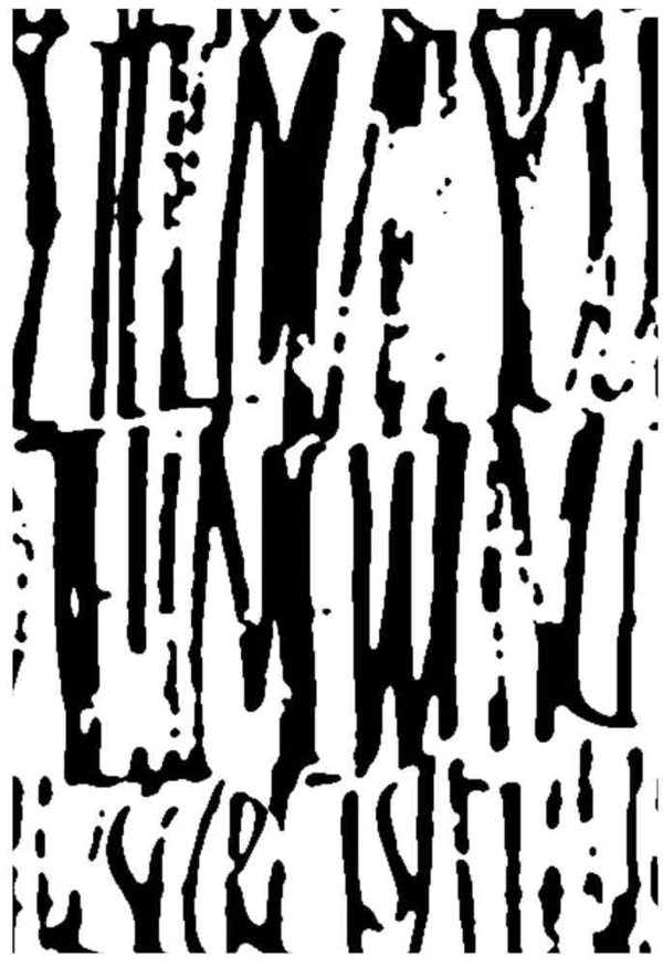 Siebdruckschablone R2 Schriftbild
