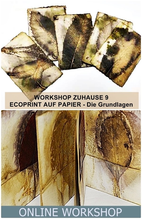 Zwei Workshops Ecoprint auf Papier - Bündelpreis