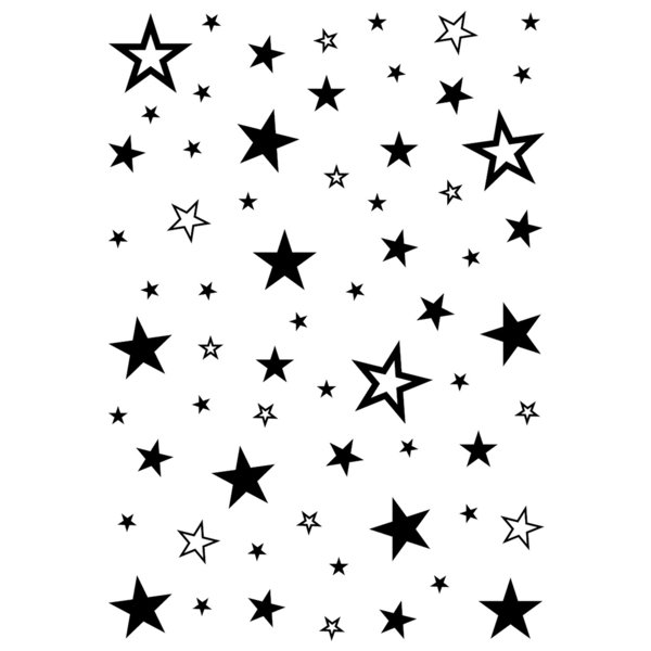 Stempel Clear, Sternenfläche einteilig, 74*105mm